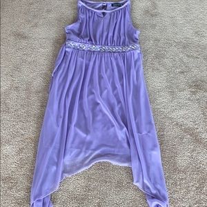 Purple flowy dress